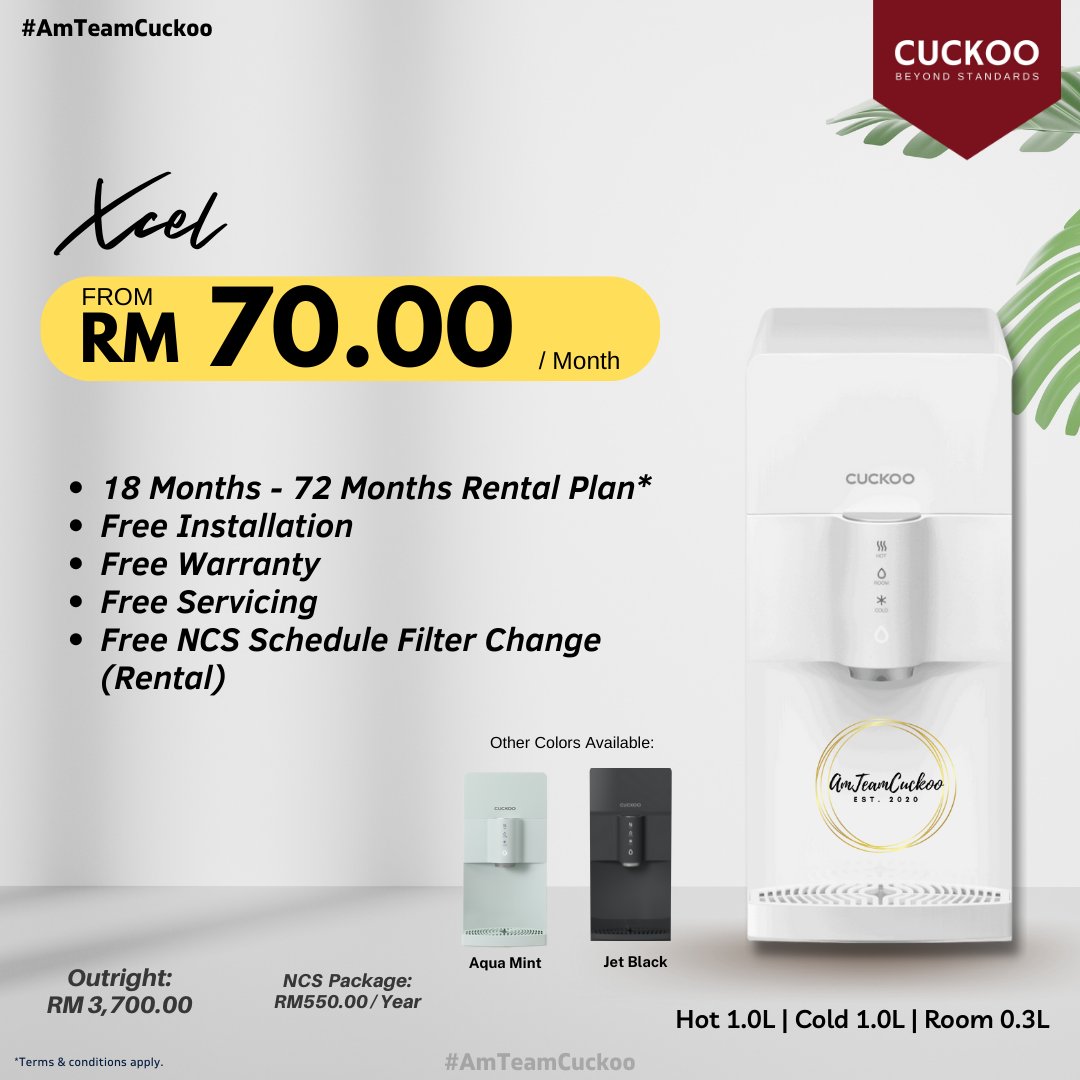 abrahamwang92's tweet photo. Harga Dari RM60 Sebulan
Mild-alkaline Mineral Water

Free Installation
Free Delivery
Free Scheduled Service Every 4 Month 

More info,
WhatsApp Me ⤵️
https://t.co/Yp2ZMV7lU5

#penapisaircuckoo #agentcuckoo #cuckooagent
#waterfilter #waterdispenser https://t.co/LE74qPtAA7