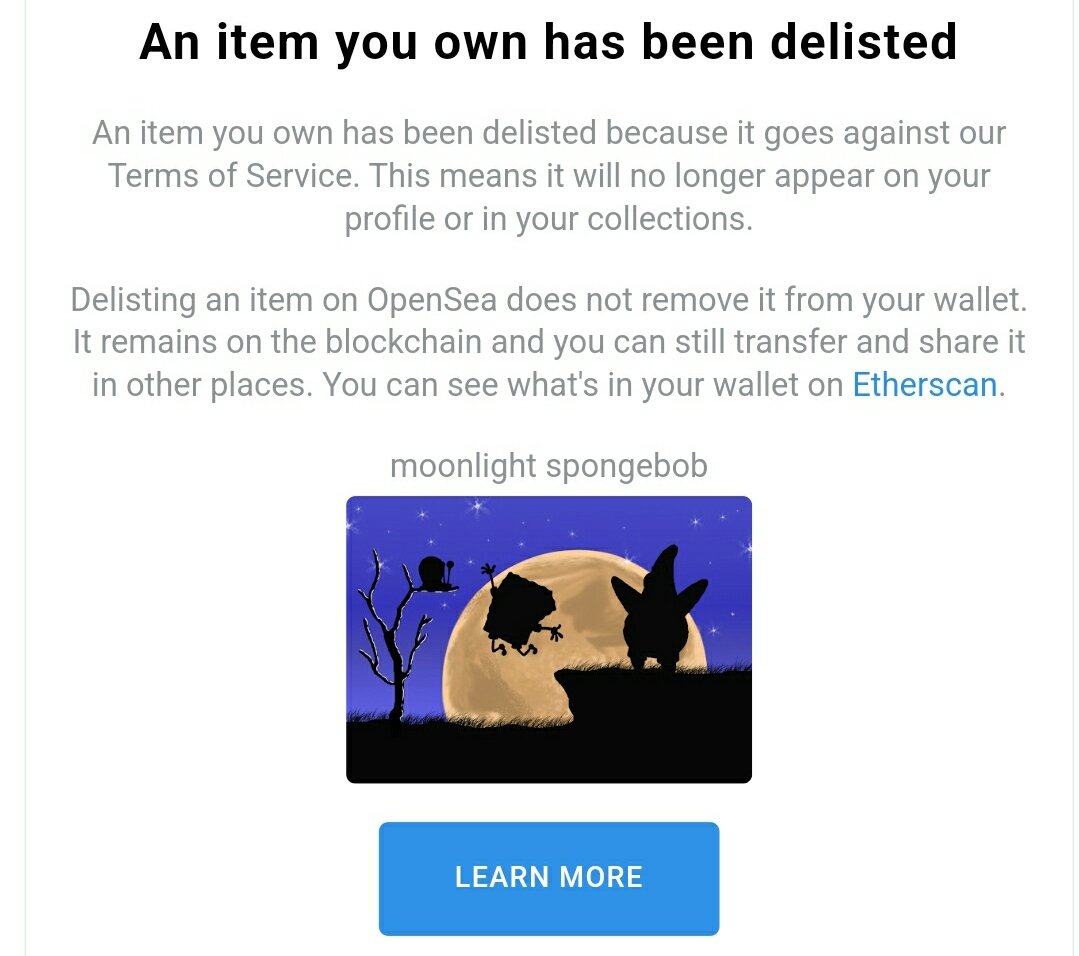 As if it wasn't bad enough that our artists can't sell anything at the moment... we now get hit with this.. 
<a href="/opensea/">OpenSea</a> taking the proverbial!!!