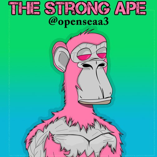 The Strong Ape
#nftgallery #contemporaryart #nftnews #nftgiveaway #raredigitalart #rarible #btc #cryptonews #nftsstories #digitalartist #digitalcollectibles #defi #modernart #nftmarketplace #design #animation #polygon #artgallery #abstractart #dart #cryptotrading