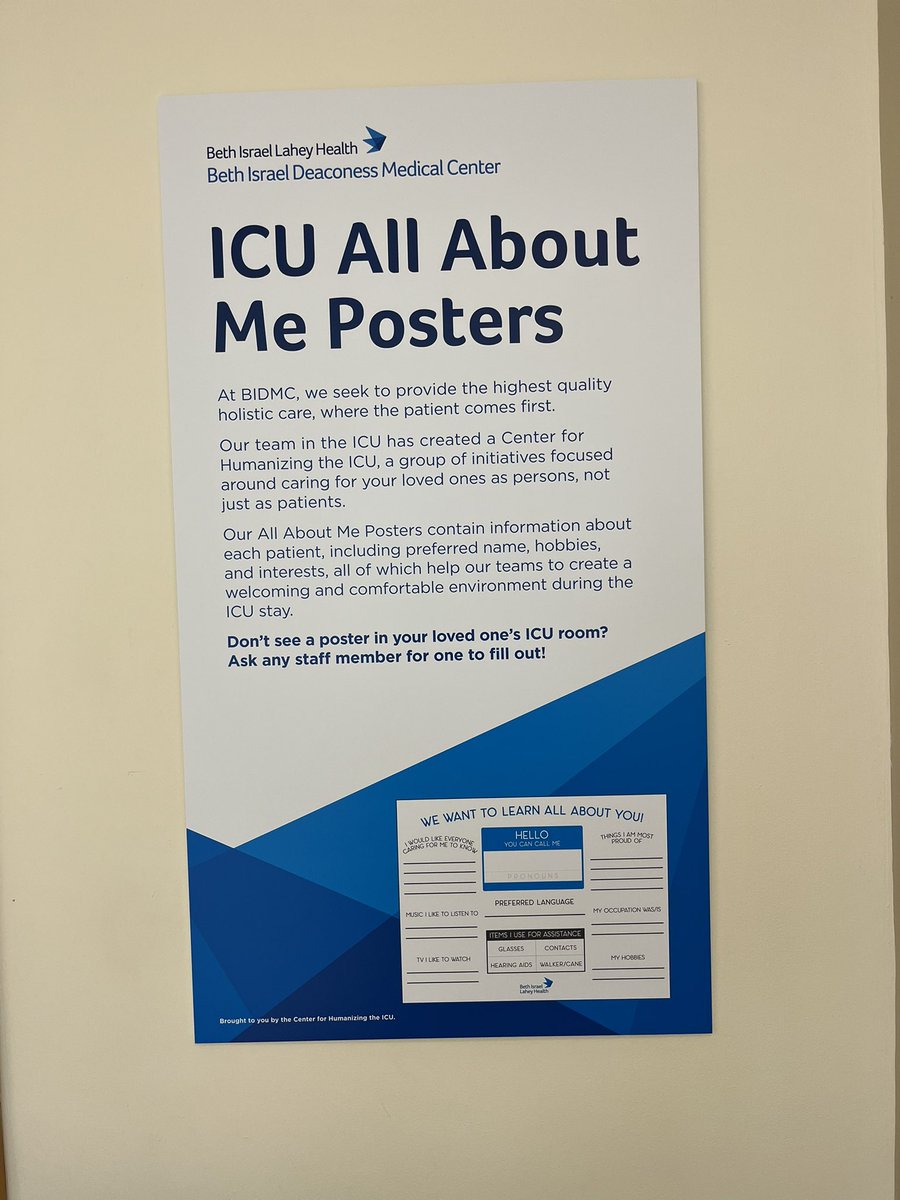 Families, friends, &amp; loved ones feel the effects of #criticalillness too. Our #CenterforHumanizingtheICU is trying to make waiting rooms a little bit better  <a href="/somnathbose07/">Somnath Bose, MD, MPH</a> <a href="/david_furfaro/">David Furfaro</a> <a href="/JHMaley/">Jason H Maley, MD, MS</a> <a href="/BIDMC_Medicine/">BIDMC Department of Medicine</a>