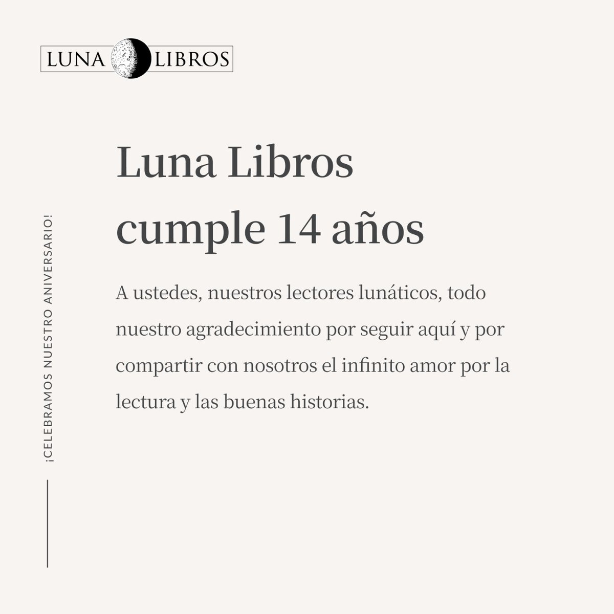 Hoy celebramos nuestro aniversario número 14 y el agradecimiento es todo para ustedes. 

¡Que sean muchos más!🎈

#Leoindependiente 
#Colombialee