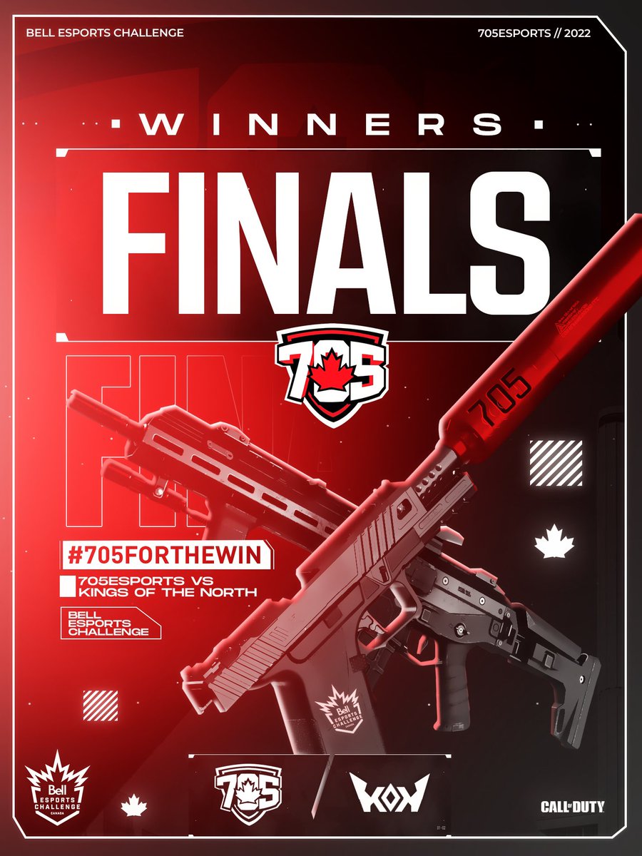 Team 705 is heading to Toronto! Bell Esports Challenge finals commence tomorrow! Here’s our first match of the day 👇👇