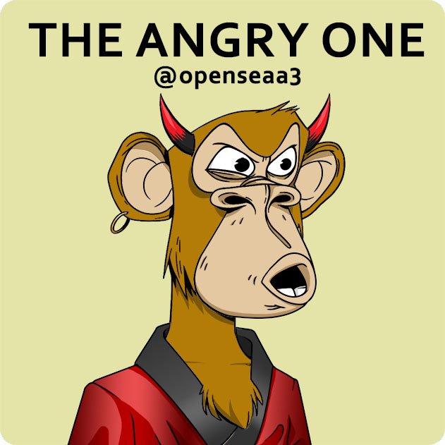 Angry Ape

#nftgallery #contemporaryart #nftnews #nftgiveaway #raredigitalart #rarible #btc #cryptonews #nftsstories #digitalartist #digitalcollectibles #defi #modernart #nftmarketplace #design #animation #polygon #artgallery #abstractart #dart #cryptotrading #nonfungibletokens