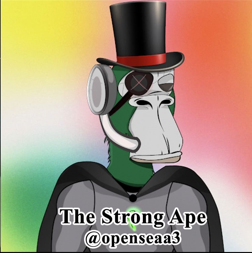 The Strong Ape
#nftgallery #contemporaryart #nftnews #nftgiveaway #raredigitalart #rarible #btc #cryptonews #nftsstories #digitalartist #digitalcollectibles #defi #modernart #nftmarketplace #design #animation #polygon #artgallery #abstractart #dart #cryptotrading