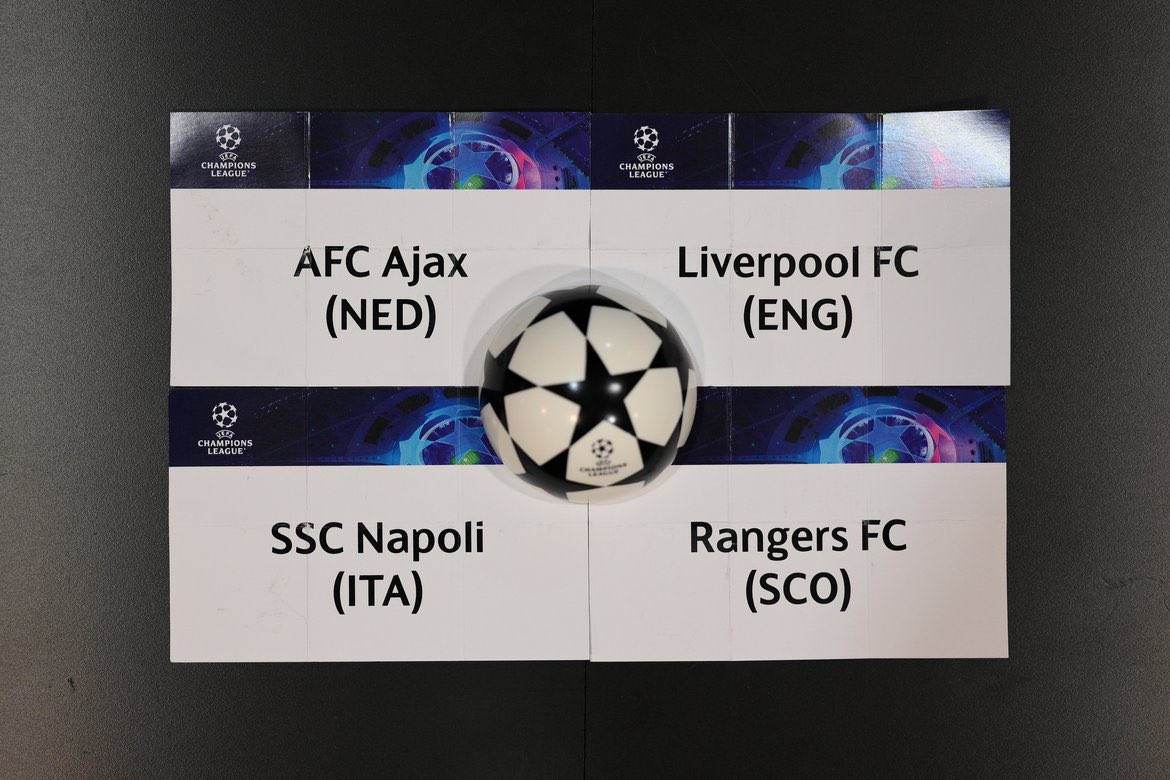 vdsar1970's tweet photo. What a fantastic @ChampionsLeague draw! Great teams with big history that play in amazing stadiums with huge atmospheres. Can't wait for the games to come! ❌❌❌ https://t.co/lnSYDEL75T