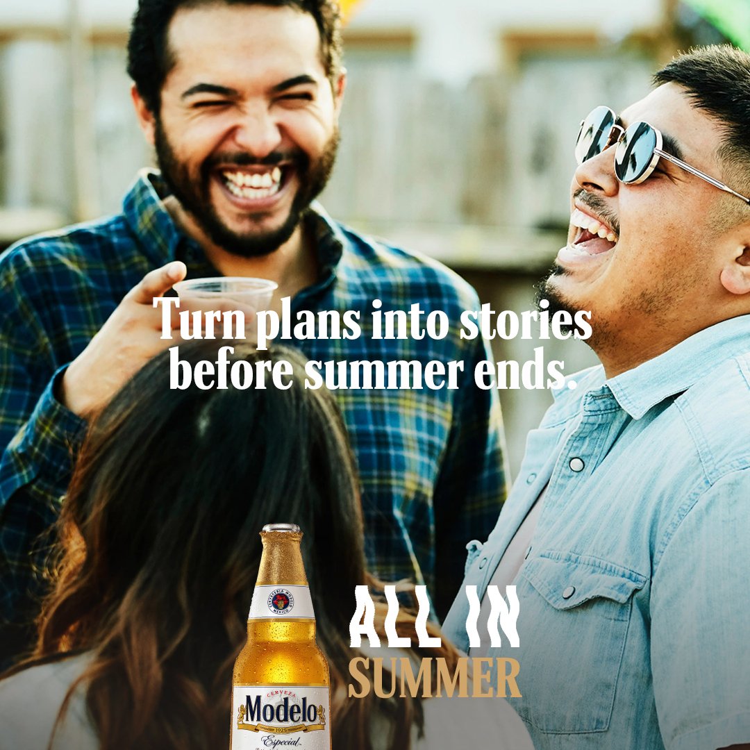 ModeloUSA's tweet photo. Get out and live it up for what’s left of Summer. #AllinSummer https://t.co/LyoCTrIFWy