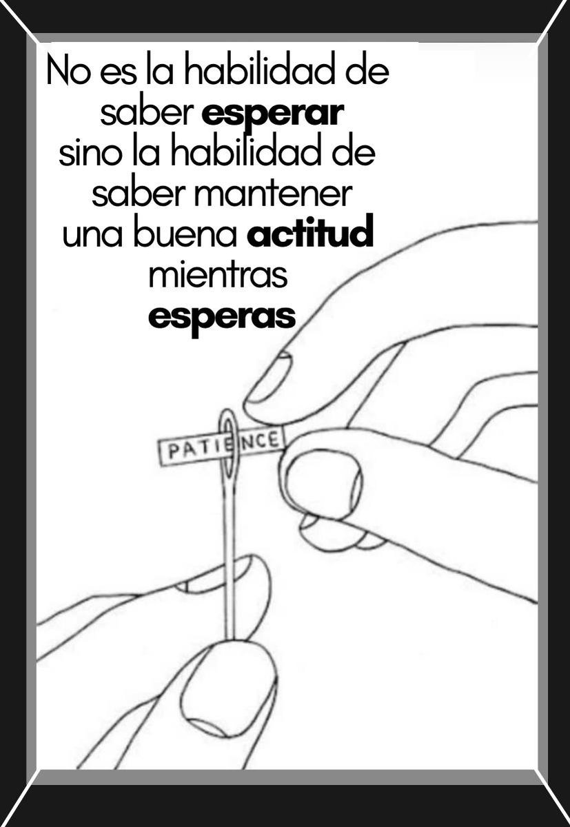 ¿Qué es la 𝗽𝗮𝗰𝗶𝗲𝗻𝗰𝗶𝗮 para ti?