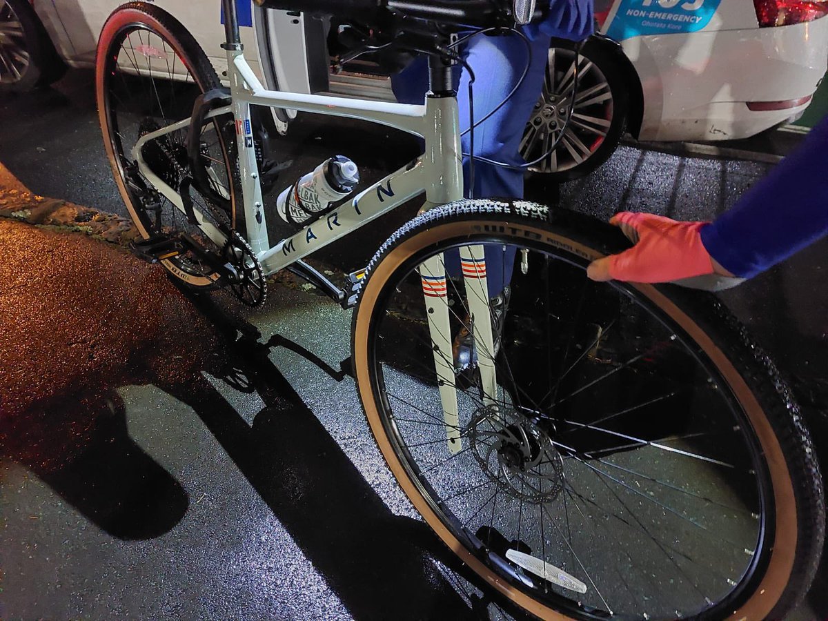 Jayson_Bryant's tweet image. If anyone knows the owner of this bike, stolen near the hospital, the police now have it. Possibly purchased from MYRide Grey Lynn recently. 
Would be great to retweet and get it back to its owner.