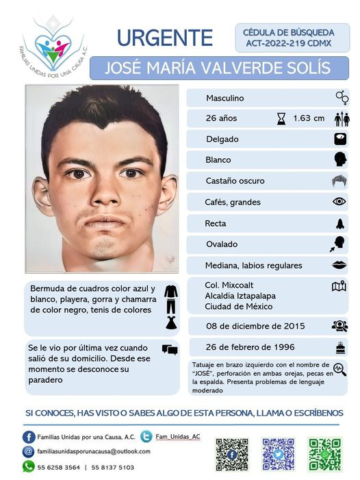 🚨ATENCIÓN🚨
Hoy en canal 5 en #serviciosalacomunidad se trasmite a José María Valverde Solís☝️conócelo,👉identifícalo y aporta inf📝que lleve a su localización 
¡Ayúdale a regresar a casa! <a href="/didier_breton5/">Didier Bretón</a> <a href="/AleksMerher/">Aleksmerher</a> <a href="/elizamarmar/">Elizabeth Martinez</a> <a href="/LaloGonzalezM/">Lalo González</a> <a href="/botDesaparecidx/">BotDesaparecidx</a> <a href="/Ufesp2011/">UFESP</a>