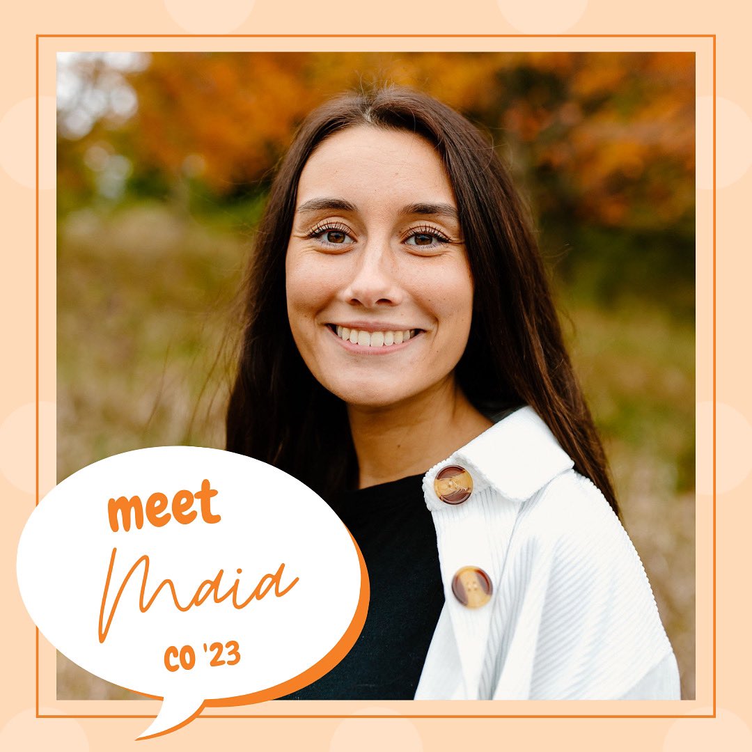 WBurgAmbassador's tweet photo. Today we are meeting Maia! She is the VP of additional connections! Check out Instagram for Maia’s full bio!

“Hi, I'm Maia Augustine! In the fall, I will be a 4th-year student studying Psychology with an Organizational and Public Relations minor.” https://t.co/CmQKA3BvPg
