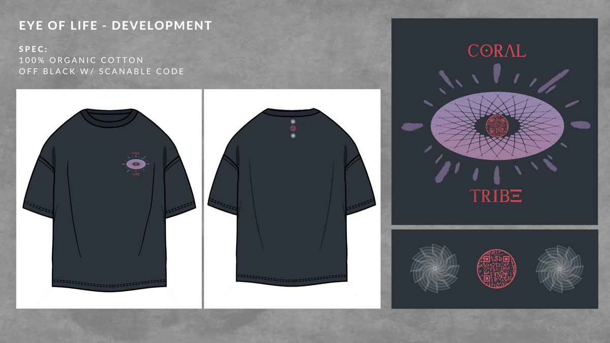 Sustainable Merch - Eye of Life 

Features a scannable QR code at the centre of the iris 

What mysteries will this unlock? 👁️