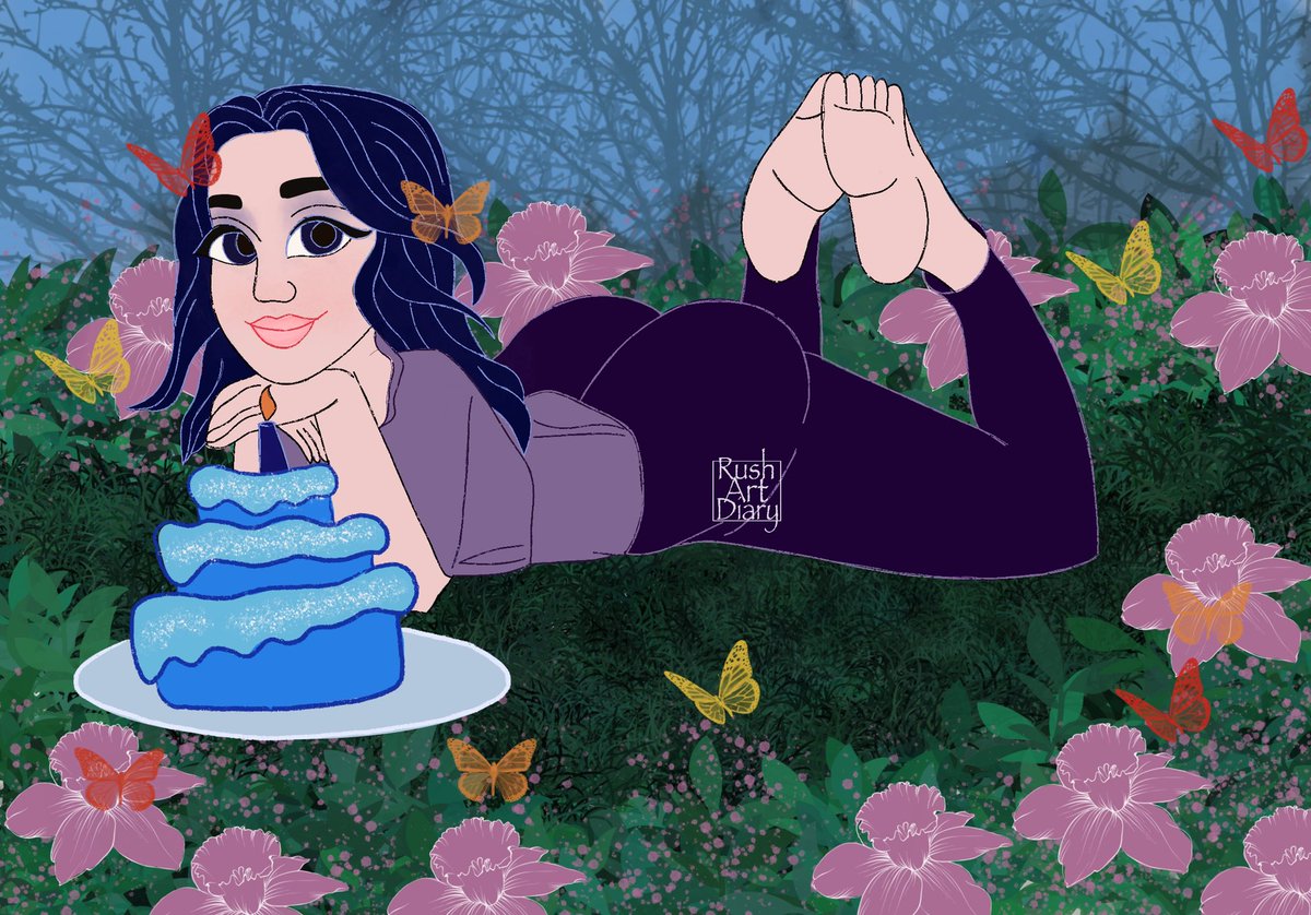 Rush_art_diary's tweet photo. 10 / 08 / 2022
 Another great year starts ! I hope my 22 will be full of inspiration, so I can colour this world in the best colours 

#rushartdiary #birthdayillustration #birthdaycake #birthdaywishes #birthdayart #itsmybirthday #procreate #girlsbirthday #22ndbirthday https://t.co/Yhtltv3iAm