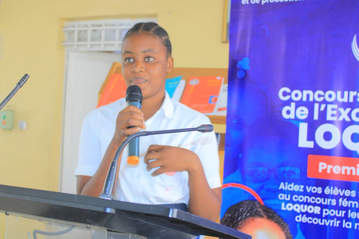 Concoursloquor's tweet photo. 💯💯💯EXETAT💯💯💯

Ntelolo Zamakanda Divine 3ème du concours scolaire féminin Loquor a bénéficié de notre encadrement et est enfin diplômée avec 72%.
Elle est directement engagée dans Masanga Kongo grâce à Palo Corporation.

Félicitations à toi Divine, nouvelle Ambassadrice !!! https://t.co/P0yQcdyW9S