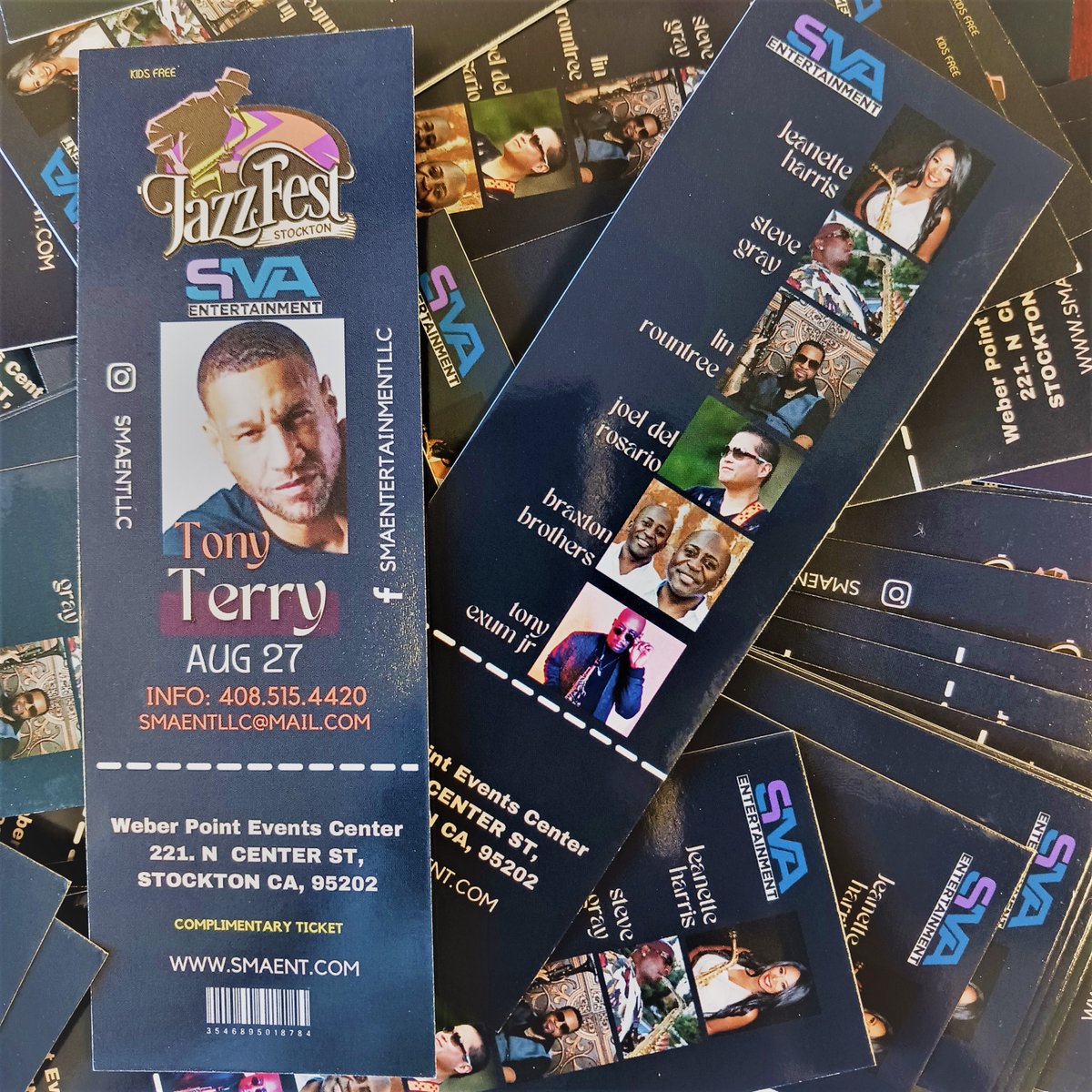 DowntownStkn's tweet photo. Who wants tickets to this Saturday's JazzFest at Weber Point? All you have to do is ask 🥰
​
​#jazzfest #downtownstockton #weberpoint #jazz #livemusic #randb #soul #rhythmandblues #newjackswing #liveentertainment https://t.co/shBtq9lPBL