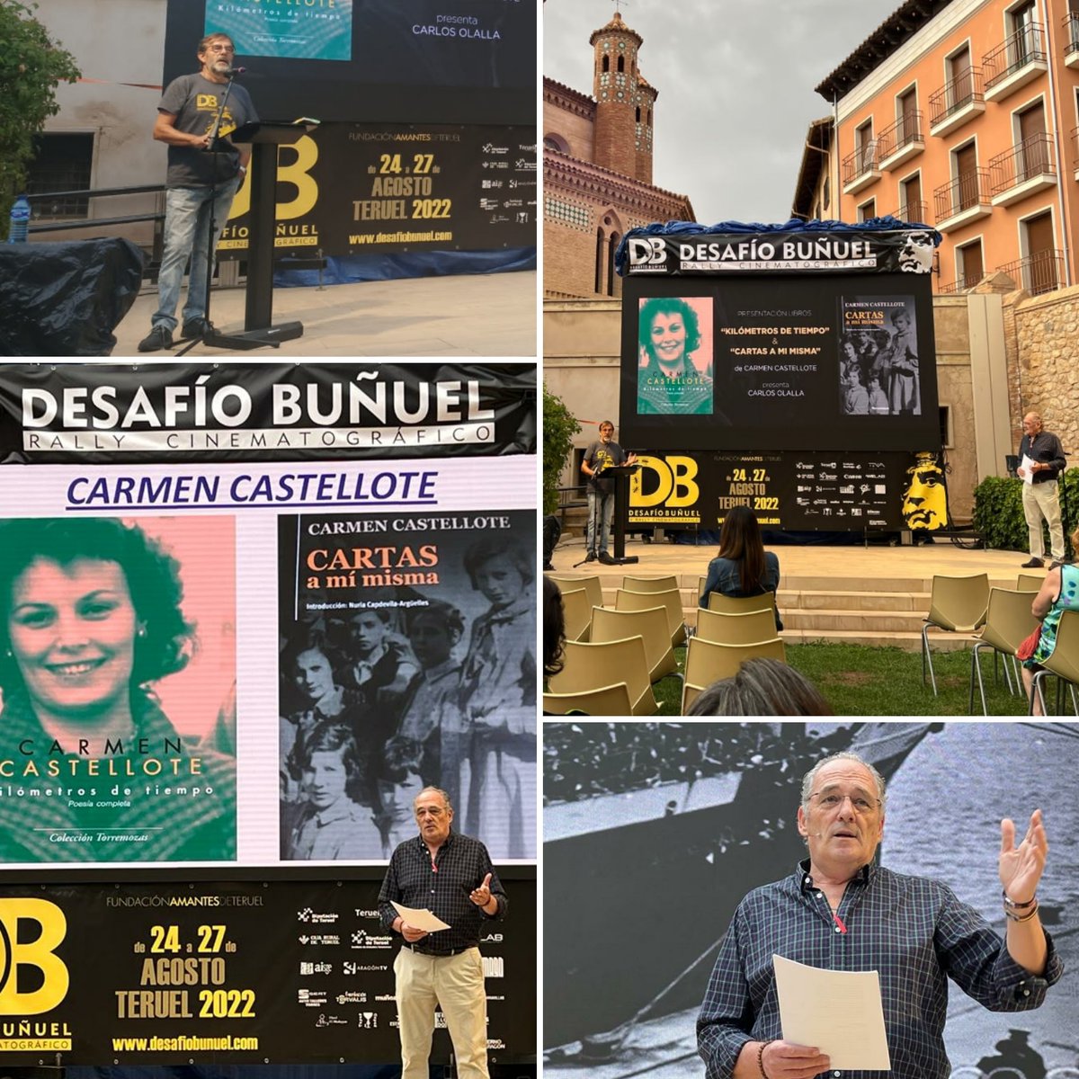 desafiobunuel's tweet photo. ACTOS #RallyDB🎭 | Una emocionante presentación y lectura de las cartas de Carmen Castellote. 

El actor @carlosolalla1 nos ha emocionado trasladando las fascinantes historias de esta exiliada.

#TeruelDeCine #libros #historiasdecine #literatura https://t.co/b7X8CW2i4e