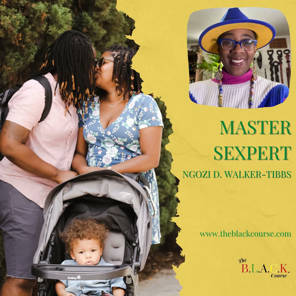 TheBLACKCourse's tweet photo. Team Member Ngozi D. Walker-Tibbs is an master sexpert!
Why and how is this a benefit to our students? Why is being a master sexpert or sexologist a support to the lactating family?

#theblackcourse #therevolutionwillbelatched #birth #lactation #accommodation #culture #kinship https://t.co/LNOvLzMATx
