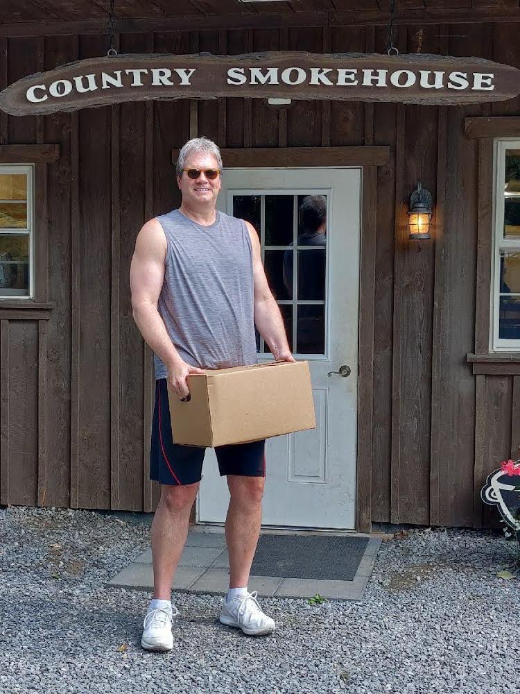 RepSchmitt's tweet photo. Remember that pig I bought ? Well, I had it butchered into whole hog sausage at Country Smokehouse in Williamsburg and donated the sausage to Reapers Food Ministry in Altoona. https://t.co/UwnTvmC0jY