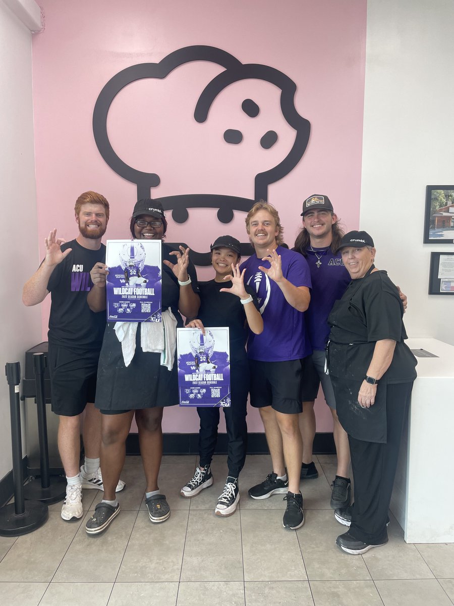 ACUFootball's tweet photo. First, you see our schedule poster around town. 

Then you come see us at Wildcat Stadium this fall! https://t.co/DCdK91tY1F