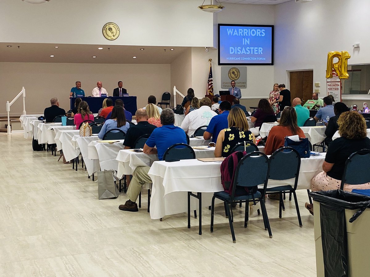 City of Myrtle Beach Emergency Managment (@myrtlebeachem) on Twitter photo Since we’re officially in peak Hurricane season, it was a fitting time for today’s Warriors in Disaster Hurricane Preparedness Forum hosted by <a href="/MBAChamber/">Myrtle Beach Area Chamber of Commerce</a> with guest speakers <a href="/EdPiotrowski/">Ed Piotrowski</a>, Randy Webster <a href="/HorryEMD/">Horry County EMD</a> & Rick Maxey <a href="/HCSInfo/">Horry County Schools</a>. Since we’re officially in peak Hurricane season, it was a fitting time for today’s Warriors in Disaster Hurricane Preparedness Forum hosted by <a href="/MBAChamber/">Myrtle Beach Area Chamber of Commerce</a> with guest speakers <a href="/EdPiotrowski/">Ed Piotrowski</a>, Randy Webster <a href="/HorryEMD/">Horry County EMD</a> & Rick Maxey <a href="/HCSInfo/">Horry County Schools</a>.