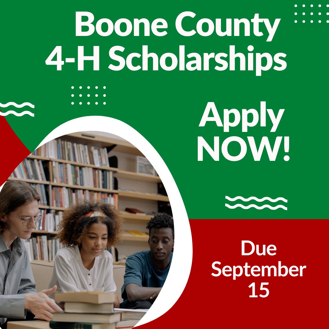 Attention 4-H Alumni:
Boone County 4-H Scholarship applications are due September 15th!
extension.iastate.edu/boone/member-r…