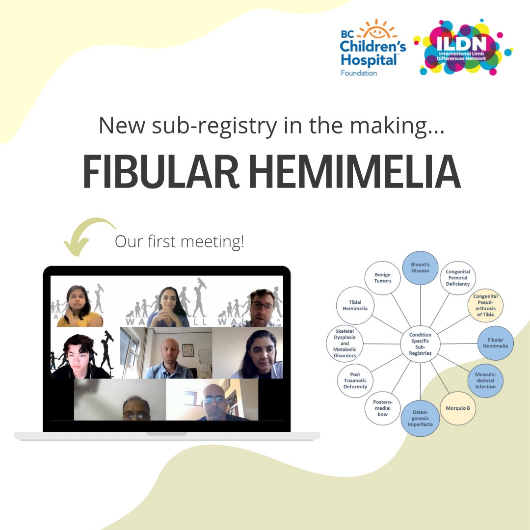 Exciting first steps were taken this morning towards making the new fibular hemimelia sub-registry under ILDN. 🤩👏

We are thrilled to make this a globally-relevant registry through collaborating with doctors from all over the world! 🌎🌟

#ILDN #orthopedics #fibularhemimelia