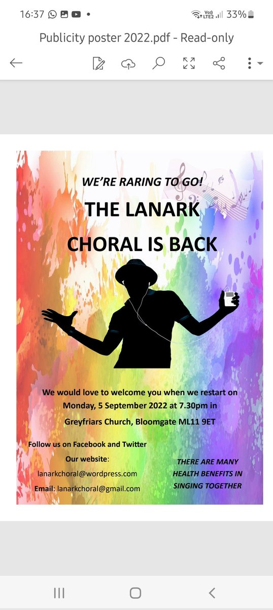 The Lanark Choral (@singlanark) on Twitter photo 