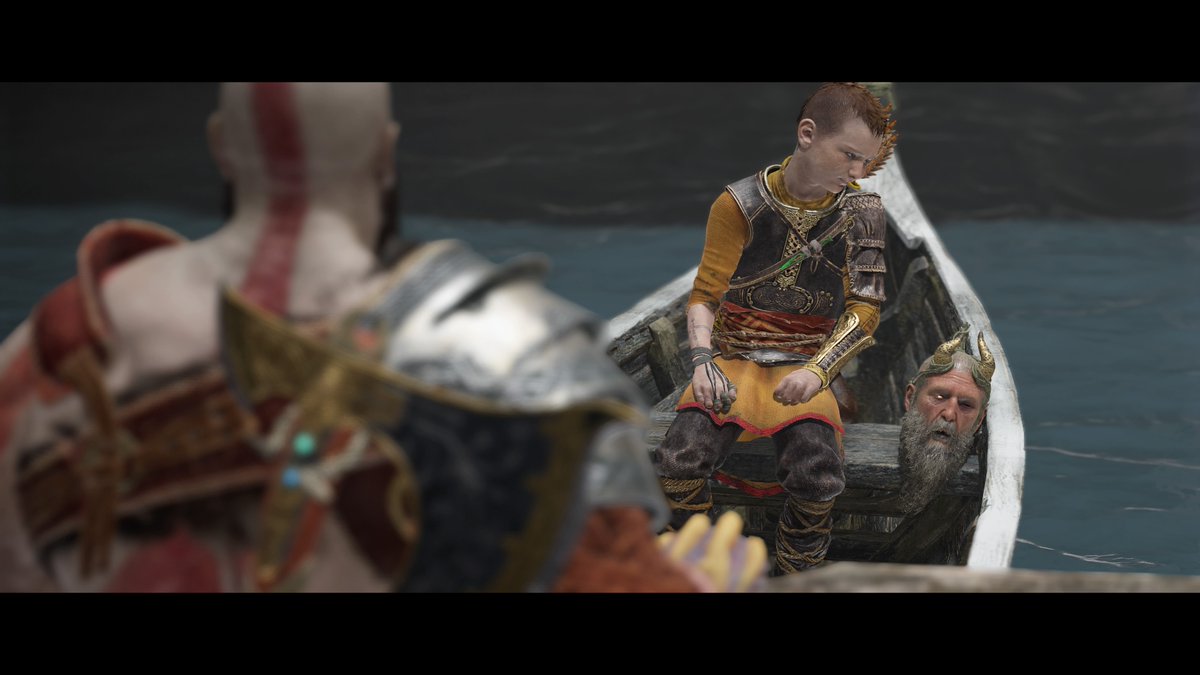 bajakering's tweet photo. Story time with Mimir. #GodofWar #PS5Share, #GOWweek https://t.co/0IqKg0lvek