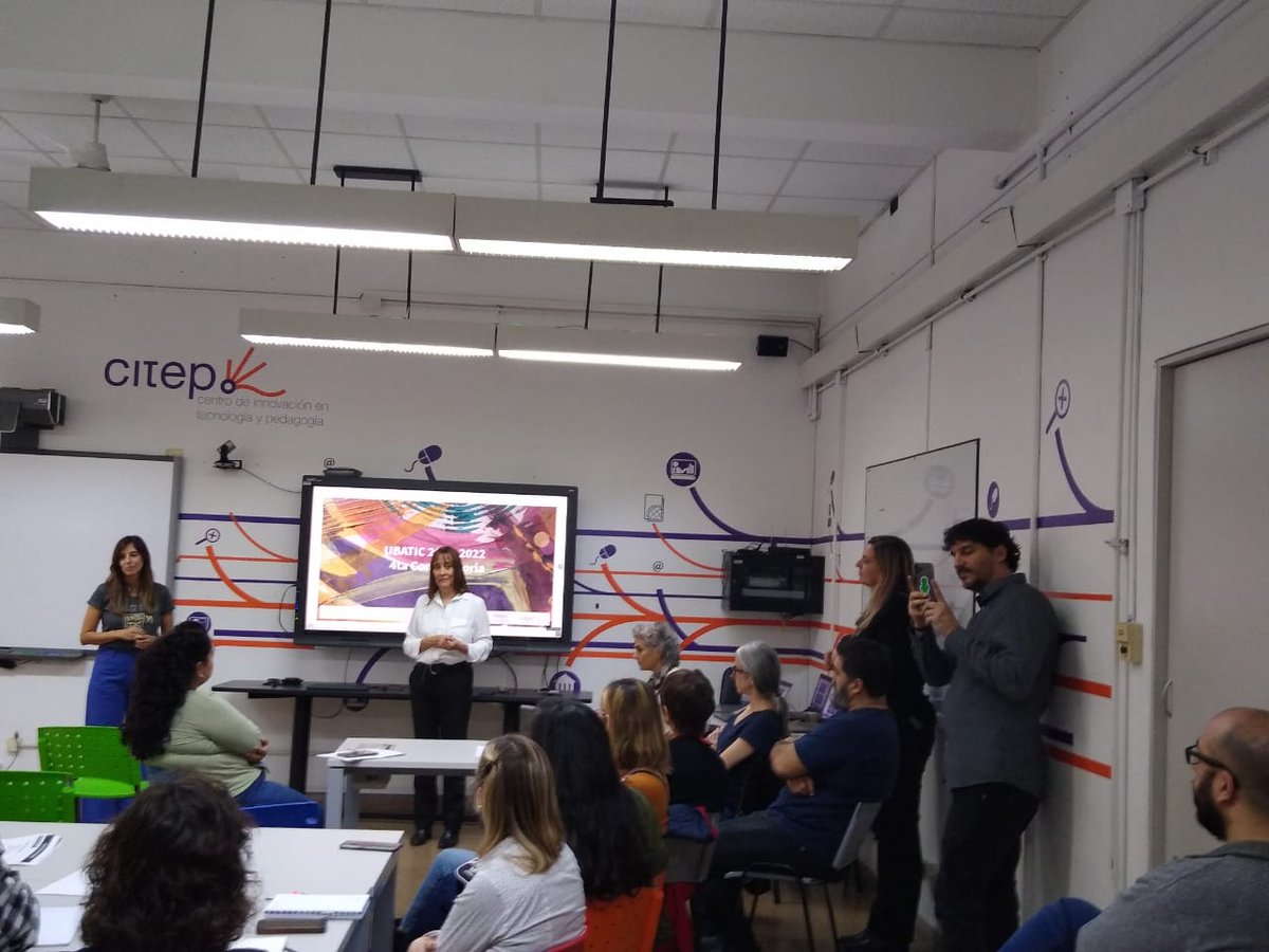 saandreoli's tweet photo. Recibimos a los equipos de la 4º Convocatoria UBATIC para intercambiar experiencias, potenciar el diálogo, explorar posibilidades de expansión de las propuestas y fundamentalmente, construir colaborativamente ideas inspiradoras. #programaUBATIC #Citep_UBA #innovación https://t.co/RLTI6AOUl7