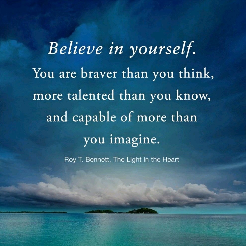 Never stop believing