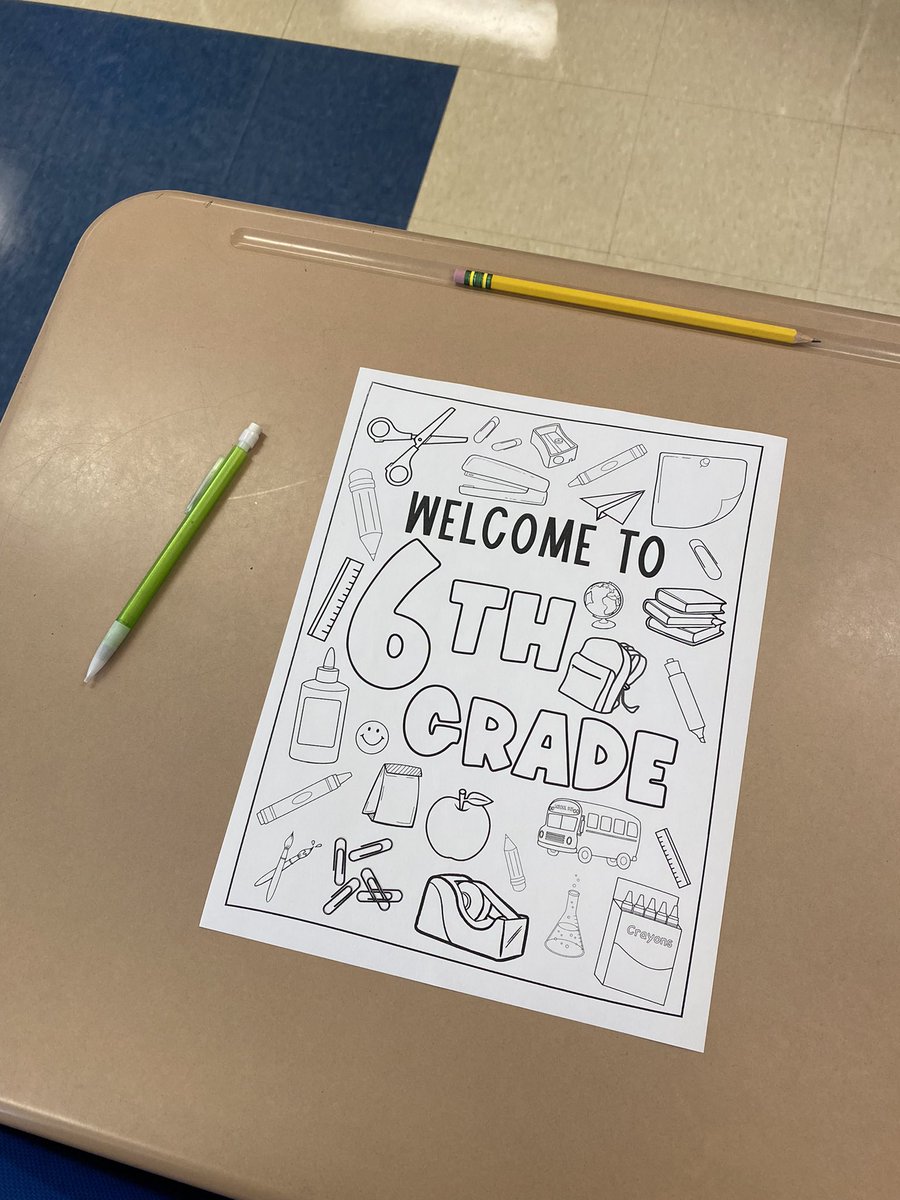 MsSanker's tweet photo. Happy first day of school! Excited to be back for year two. It was a wonderful day with my 6th graders ✏️🍎📚@MV_Knights #MVReEnergized https://t.co/QMGj5q1Kom