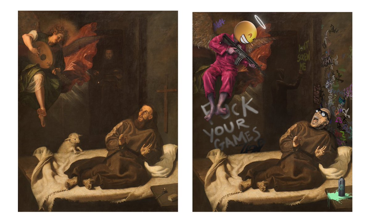 TroyFitzpatric's tweet photo. Let’s start this @objktcom street art thingy with a banger. Digital reworking is my street art now and it’s symbolic and loud. 31 available https://t.co/pB9Fu6iqzq #Cryptoart #tezosart #CleanNFT #NFT #digitaljanitor https://t.co/Fo1ZnY7yRw