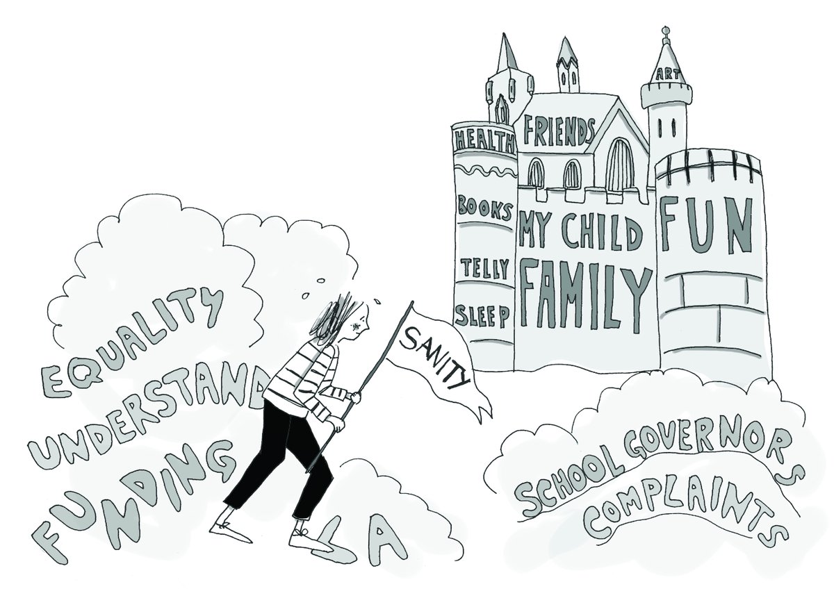 Often when we talk about difficulties with school or school attendance, the focus is on the child. We forget the rest of the family and the impact on them. But when I talk to parents, this is what they tell me.1/ (with <a href="/_MissingTheMark/">Missing The Mark</a> )