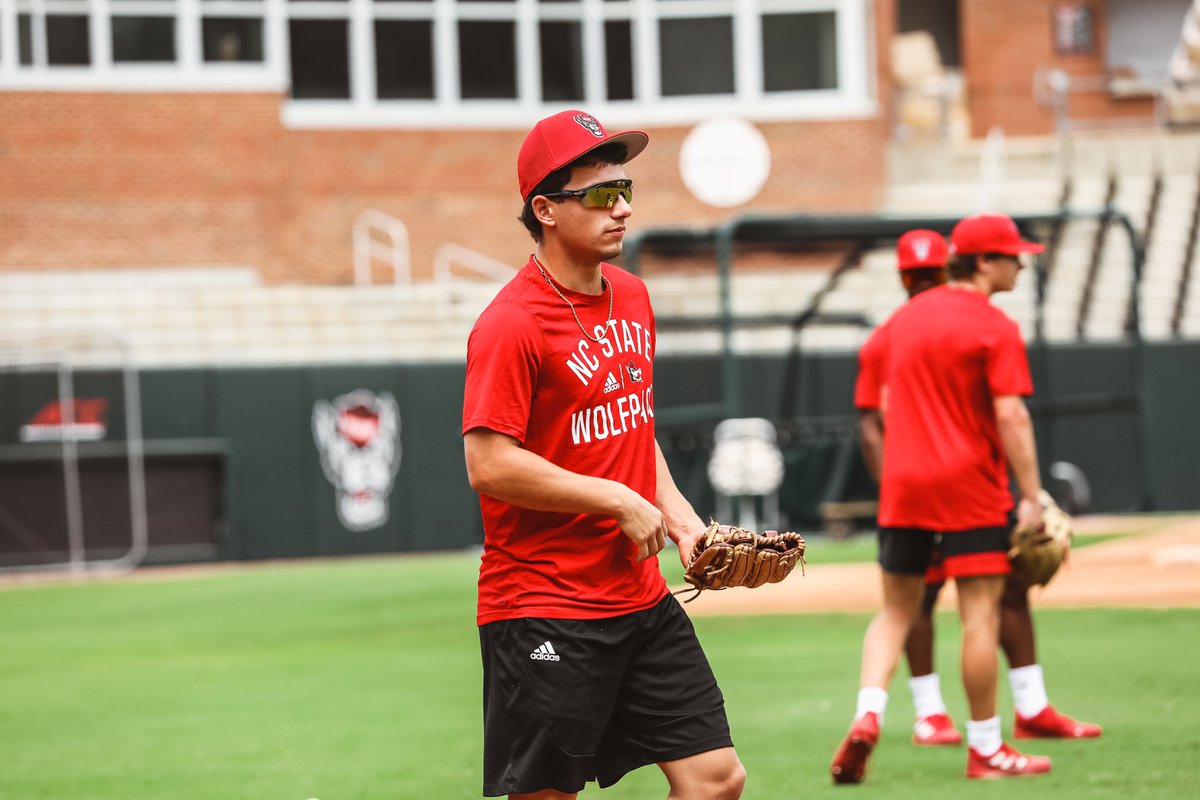 NCStateBaseball's tweet photo. The Pack is Back 🐺🔴 https://t.co/tFbCBrUYg1