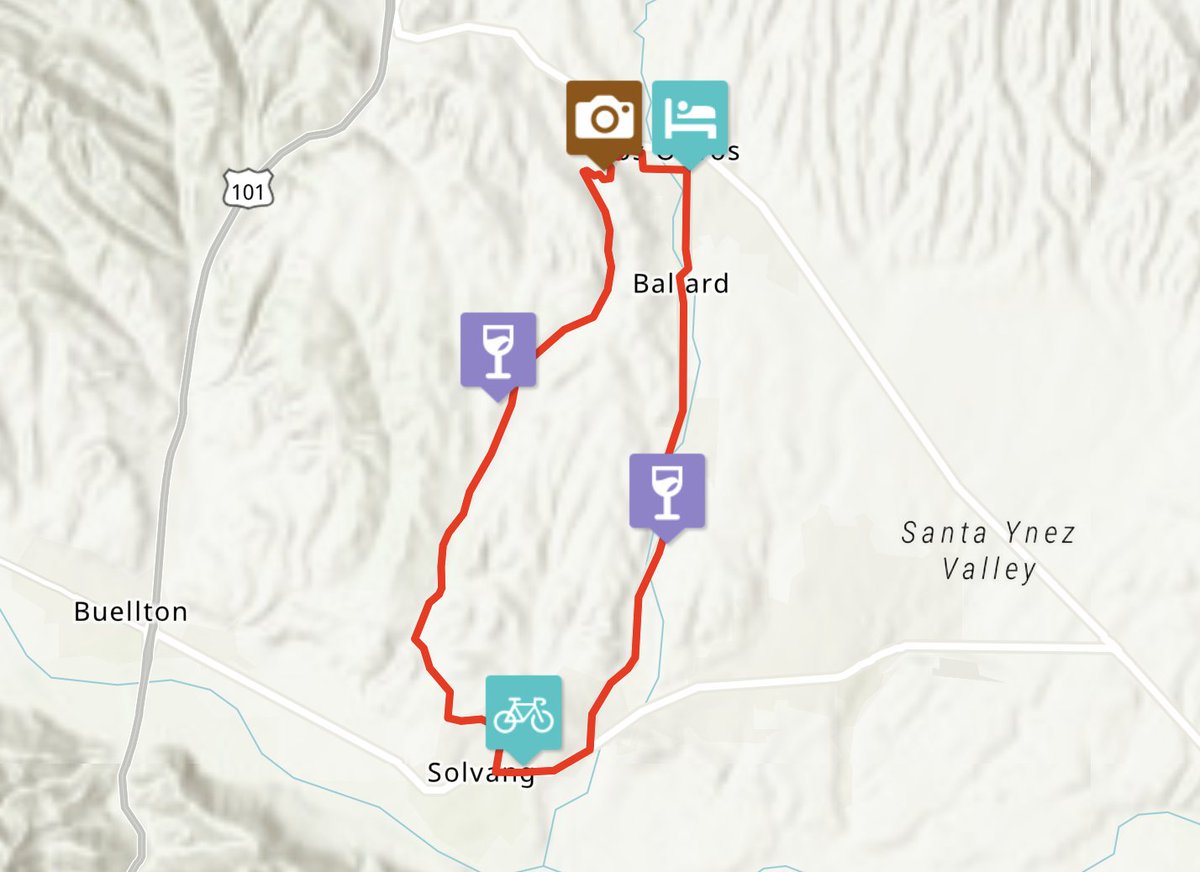 cyclecalcoast's tweet photo. Solvang + Los Olivos Loop 🚲 

Travel far, without traveling far. Solvang and its rich Danish heritage is hugely popular. Check out this 33 mile ride: https://t.co/XbqhmvSBeT 
.
.
.
#CycleCalCoast #cyclist #cycling #solvang #santabarbara https://t.co/IiJxd5vqtz