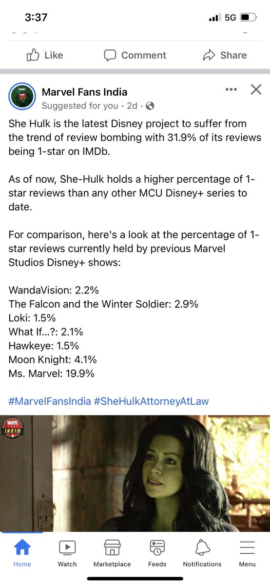 Maybe if they’d quit making everything so frickin cheesy/childish they’d get some better reviews. I get it’s fuckin Disney but goddamn they are fumbling the bag so hard with Thor, she hulk and ms marvel https://t.co/gOyKPR38bp