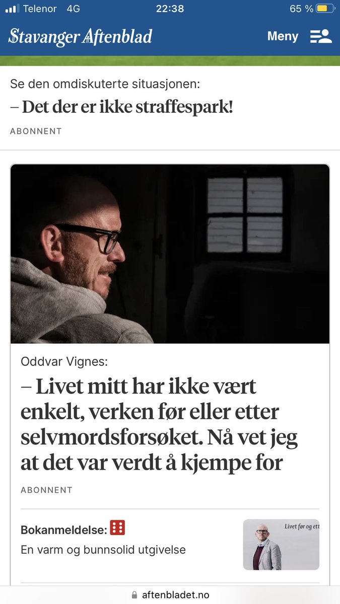 kvignes's tweet photo. Eg kjem til å hugse denne framsida på @StvAftenblad, og det er ikkje på grunn av den grufulle fotballkvelden. https://t.co/JCXd3neT68