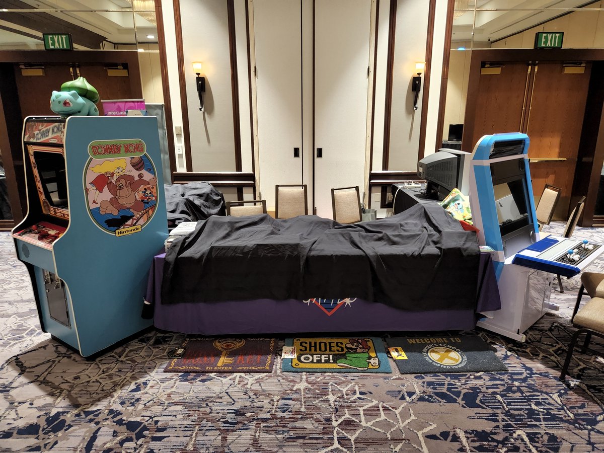 FloofElectric's tweet photo. Hmm? What's all this? Come to @IndyFurCon and check out the Video Gaming Room to find out! Doors open tomorrow after Opening Ceremonies! #IndyFurCon2022 https://t.co/wduswu2zcH