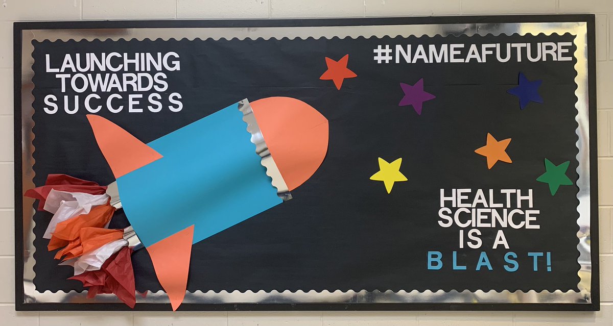 Southern Lee Academy of Life Sciences launches Monday! We are so excited and cannot wait for our students to fill this board with stars representing their medical career goals! They will learn first hand how to #NameAFuture! <a href="/NAFCareerAcads/">NAF</a> <a href="/leecoschoolsnc/">Lee County Schools</a> #teacher