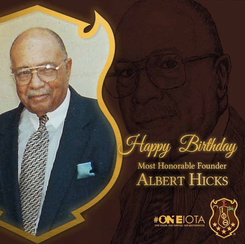 tamuciotas's tweet photo. Today we honor and celebrate the birthday of the late Most Albert Hicks. 

#IPT1963 #HappyBirthday #IPTFounders #ONEIota https://t.co/It2uSvZwpJ