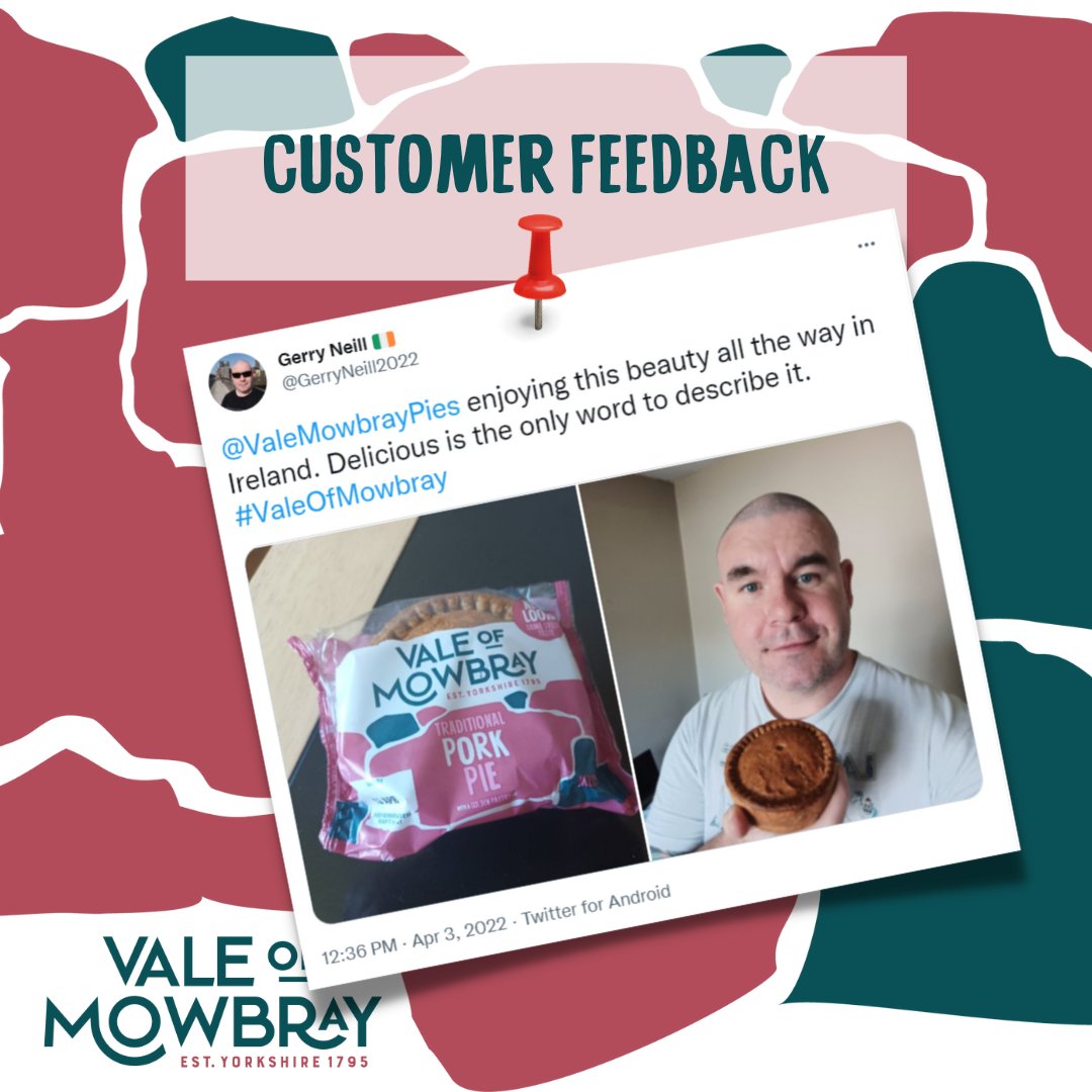 #TBT to this beauty of a review from Gerry in Ireland.

#PorkPies #ScotchEggs #FoodOfThePeople #ValeOfMowbray #FoodandDrink