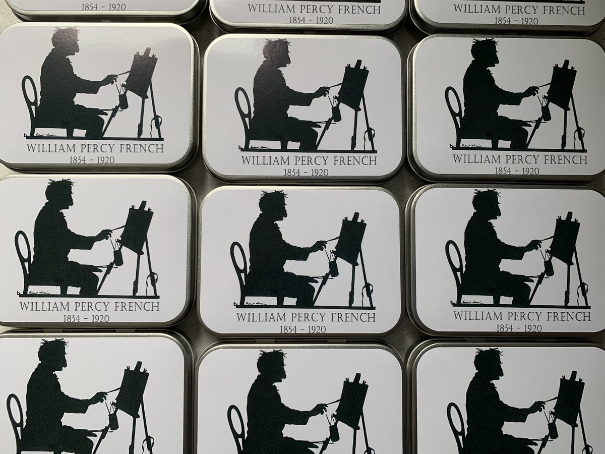 artonatin's tweet photo. #BelfastHour #PhixNI #Alanmac #plennon1 our new Percy French tins produce for customer and now on their way to Cavan Museum shop https://t.co/3zYwSXBJaJ