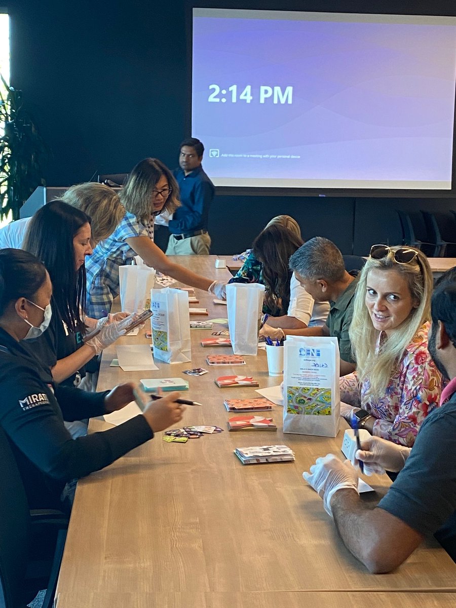 ENFHope's tweet photo. Thank you Mirati Therapeutics for donating and assembling 150 Emilio's Snack Bags for the children we serve! These bags will be delivered to Rady Children's Hospital-San Diego to be distributed by hospital personnel to children after medical treatment. Way to go Mirati! #enfhope https://t.co/aNVg79EK5x