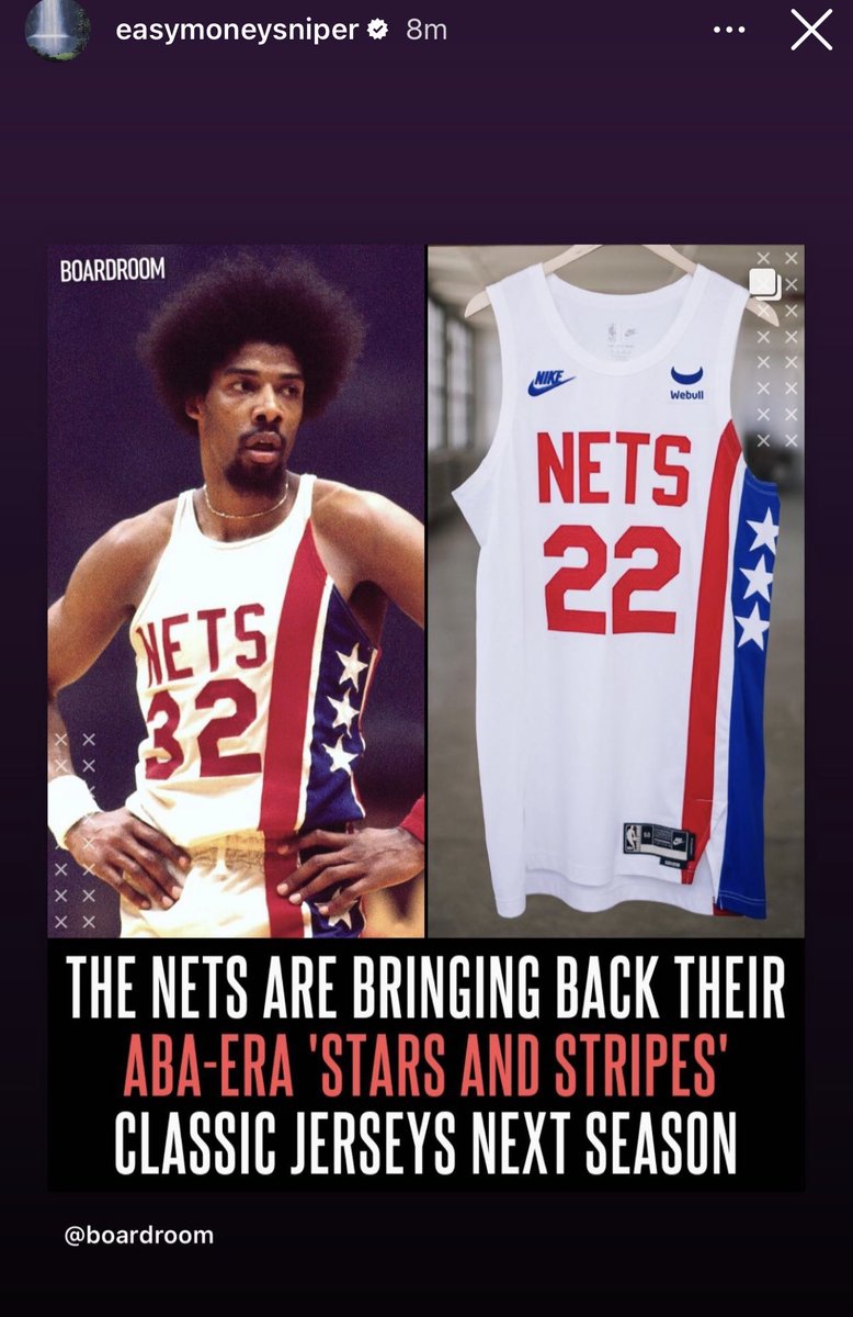 kd nets throwback jersey
