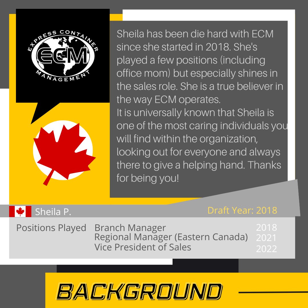 ECM2002's tweet image. 👉 If you are looking to have containers at your warehouse unloaded by ECM, there is a good chance that you will speak with Sheila somewhere along the way. Her goal is to help companies move product faster than ever by implementing ECM's flat rate billing structure. 📦