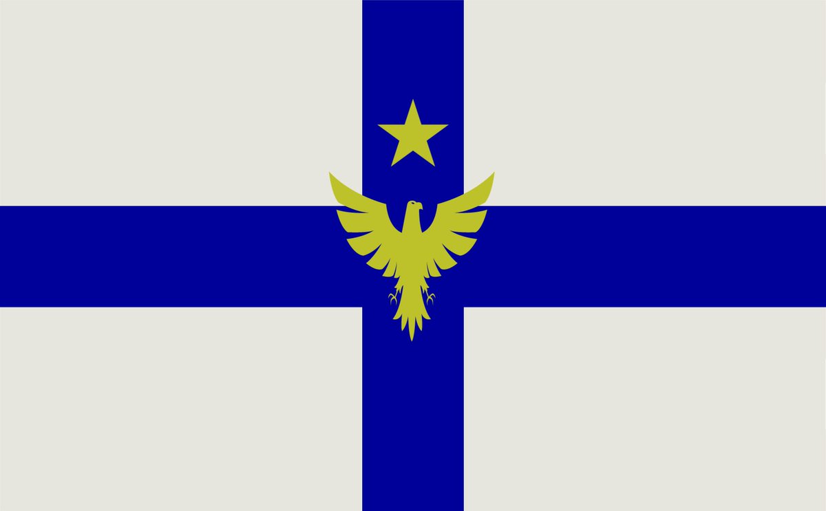 TheRealAmazon2's tweet photo. #TemplinFlag 
The Federation of Azov 
The Flag, Airforce roundel, nation map, coop world(A discord co-op world building lore thing)
Federation of Azov founded after a 85 year war 1600 - 1685 with it neighbor and is a Parliamentary Republic and Military Society. https://t.co/w71WybToyu