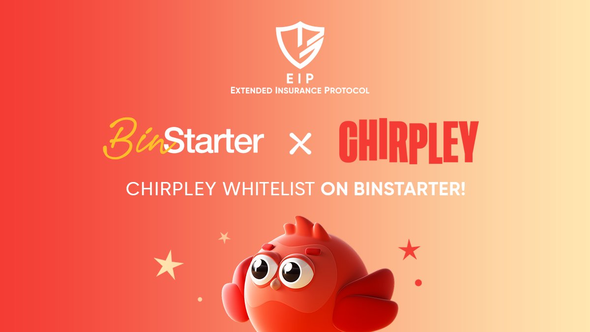 BinStarterio's tweet image. 🥳 Whitelist &amp;amp; Gleam for @Chirpley IDO Is Open!
🗓Join Whitelist Period: Aug 25 - Sept 5, UTC 16:00
🗓 Gleam Whitelist Period: Aug 25- Sept 6, UTC 12:00

Whitelist Dets  ( $BSR Staking Required ): blog.binstarter.io/chirpley-ido-w…
Gleam Dets (No $BSR Required): gleam.io/Nl0pP/binstart…