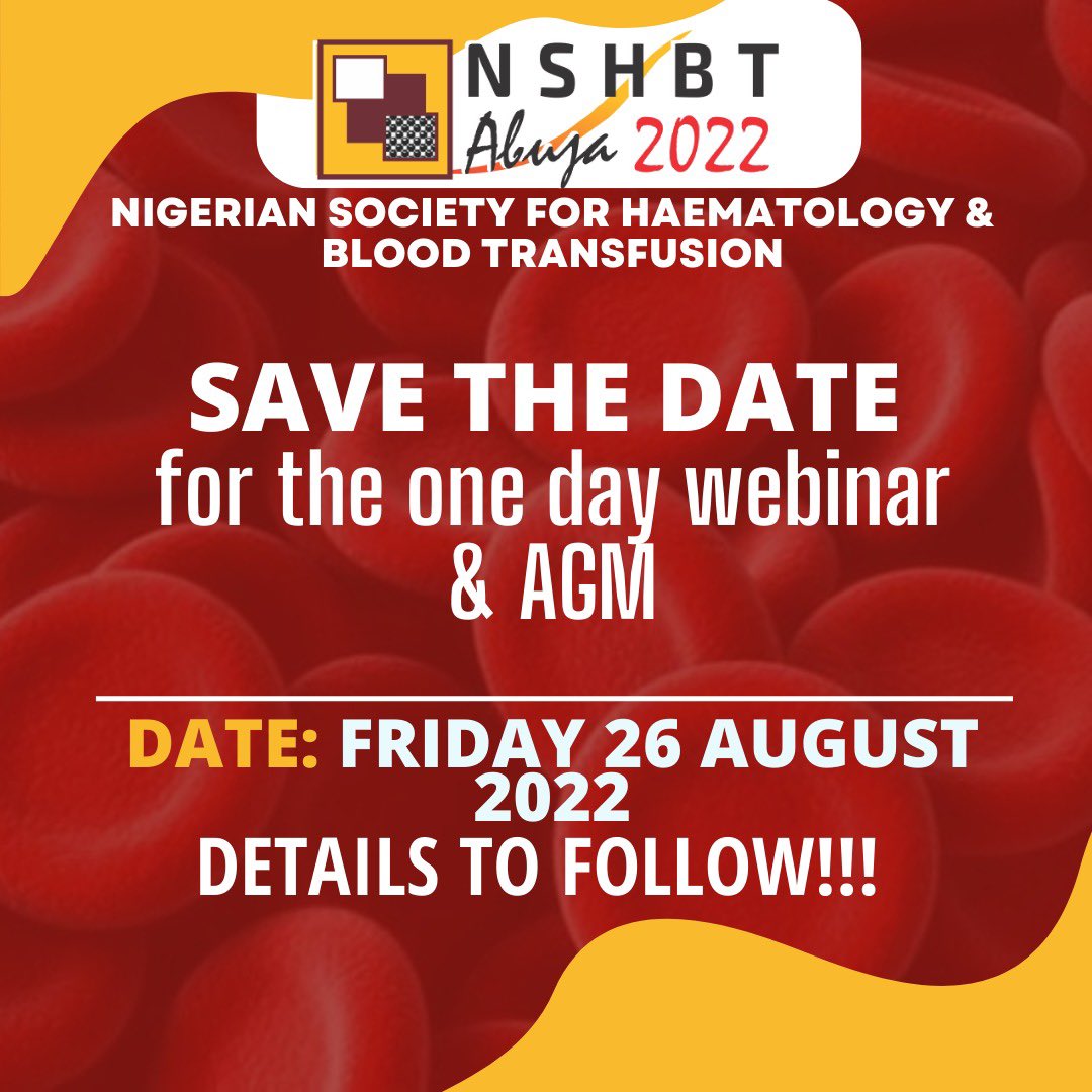 In a bit… #webinar #haematology #nshbt #abuja2022