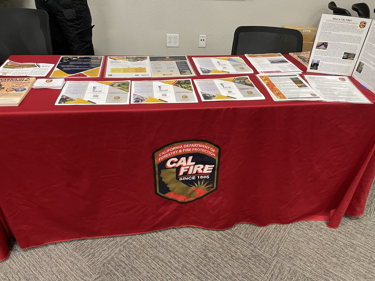 CALFIRE_ButteCo's tweet photo. Come see us at the Butte County Government job fair. Today until 4:00 in the Condor Room at the Butte County Department of Employment and Social Services, 765 East Ave., Chico. There will be another job fair next Thursday in Oroville as well. https://t.co/mcI8GIbY6b