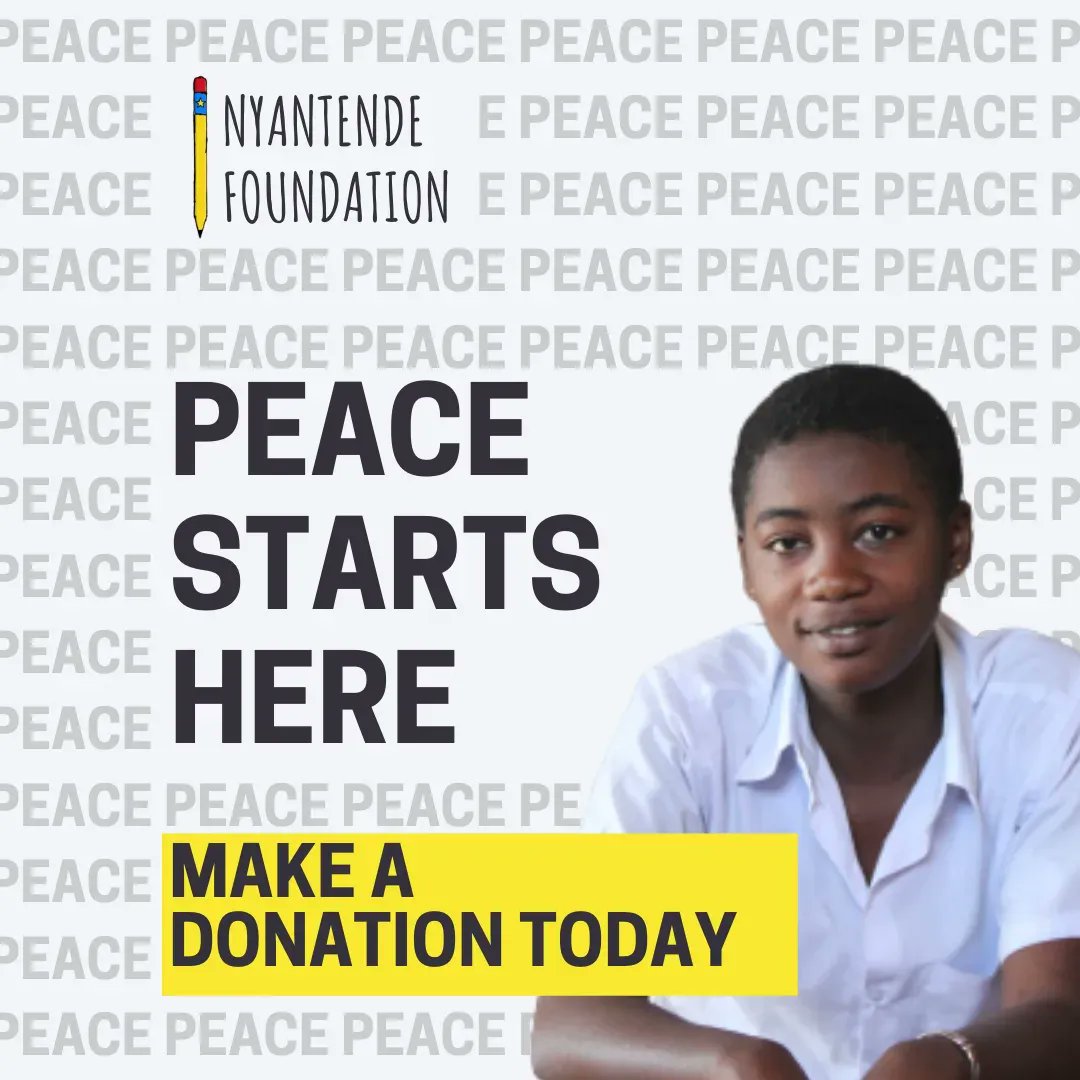 Think you can’t help establish world peace? Think again! By donating to our Empower Me DRC campaign, you give a child in the community of Nyantende an education and reduce their chances of being recruited as a child soldier. Donate now: buff.ly/3oGYvsa