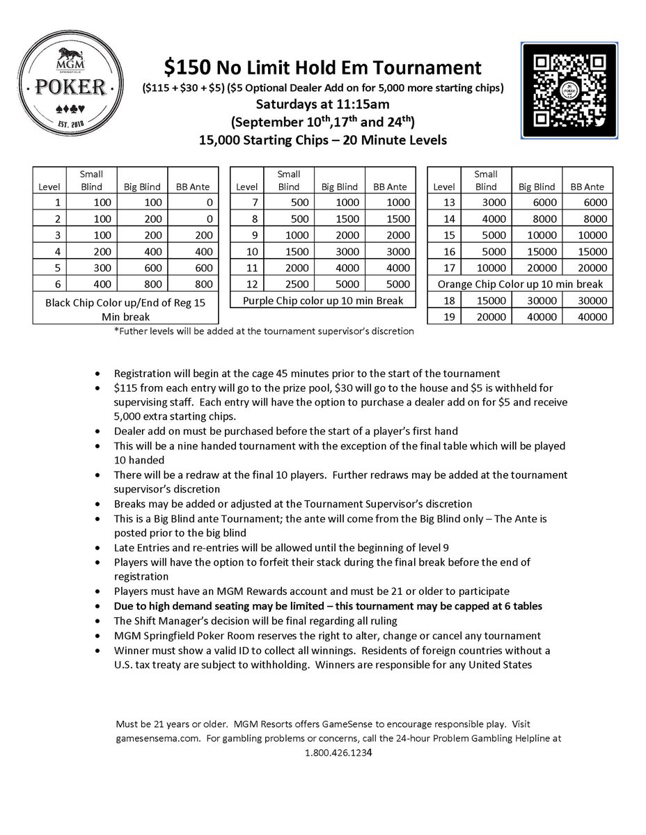 MGM Springfield Poker tweet media